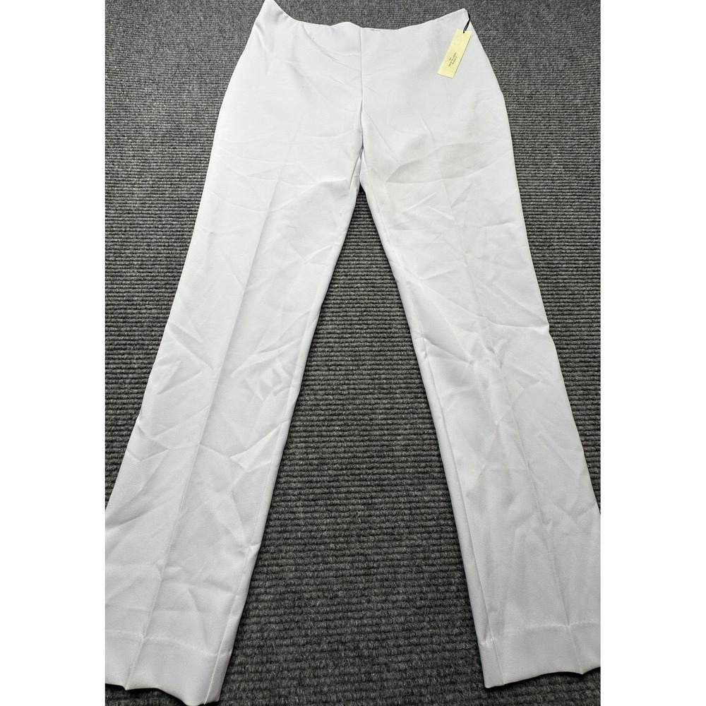 Estelle and Finn Side Zip Full Length Womens 10 Sky Blue Crepe Trousers 9411